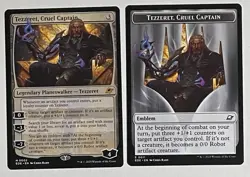 MTG Tezzeret, Cruel Captain, NM-Mint, English Edge of Eternities - With Token - Image 1