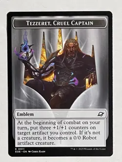 MTG Tezzeret, Cruel Captain, NM-Mint, English Edge of Eternities - With Token - Image 3