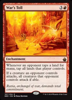 MTG War's Toll, Light Play, English Battlebond - Image 1