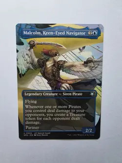 Magic The Gathering SPG Special Guests Borderless #2 Malcolm Keen Eyed Navigator - Image 1