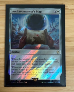 MTG: Archaeomancer's Map (Surge Foil) Commander: Final Fantasy Foil NM - Image 1