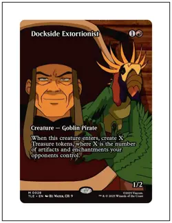 1x Dockside Extortionist, Borderless Art, Avatar, Magic MTG NM - Image 1