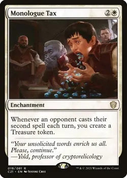 1x Monologue Tax NM Eng MTG - Commander 2021 - Image 1
