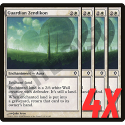 MTG Guardian Zendikon (Worldwake) 6/145 (NEAR MINT) (4X) - Image 1
