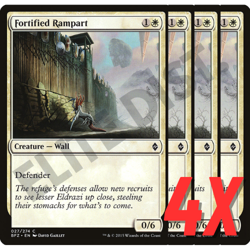 MTG Fortified Rampart (Battle for Zendikar) 027/274 (NEAR MINT) (4X) - Image 1