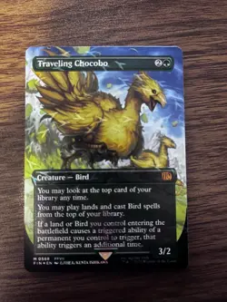 Traveling Chocobo (Borderless) (Chocobo Track Foil) Final Fantasy Foil - Image 1