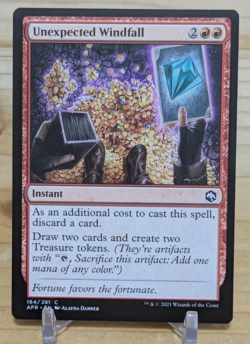 Unexpected Windfall Adventures in the Forgotten Realms 164 AFR Common Instant - Image 1