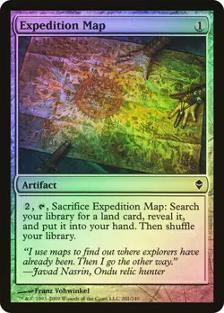 mtg magic expedition map FOIL ENGLISH zendikar carte d'expedition - Image 1