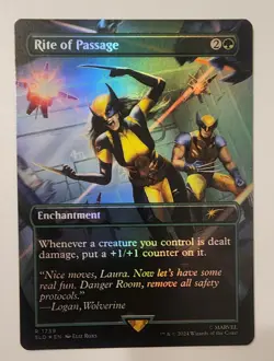 Mtg Secret Lair Marvel Rite Of Passage NM Rainbow Foil - Image 1