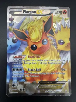Flareon EX (Full Art) RC28-32 Pokemon Generations: Radiant Collection Holo 2016 - Image 3