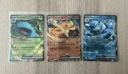 Charizard EX 6/165 & Venusaur EX 3/165 & Blastoise EX 9/165 151 Pokemon TCG NM - Image 1
