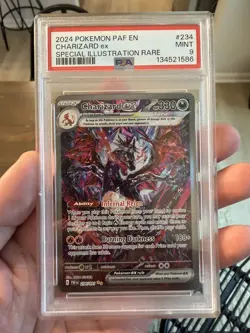 Charizard Ex Special Illustration Rare Pokemon Paf En-Paldean Fates 234 NM PSA 9 - Image 1