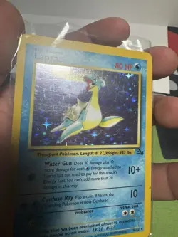 Lapras Holo Pokemon Fossil #10 1999 L/P - Image 3