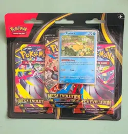Pokemon Mega Evolution - Psyduck 3-Pack Booster Blister Factory Sealed - Image 1