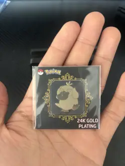 Psyduck 24K Gold-Plated Pokemon Sticker Korean Striking Candy - Image 2
