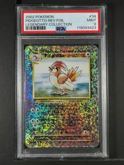 Pidgeotto Reverse Foil #34 2002 Pokemon Legendary PSA 9 250001 - Image 1