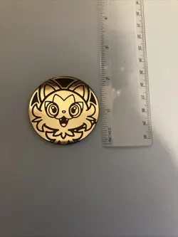 Pokemon Coin Sprigatito 2” Collectible Gold Rare Paldea Gen 9 LP - Image 1
