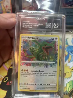 Pokemon Sword & Shield Vivid Voltage 138/185 Rayquaza Amazing Rare TAG 8.5 - Image 3