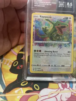 Pokemon Sword & Shield Vivid Voltage 138/185 Rayquaza Amazing Rare TAG 8.5 - Image 5