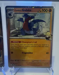 Pokemon - Cynthia’s Garchomp ex - SVP204 - Black Star Promo + Gabite & Gible - Image 2