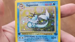 Pokemon 1st Edition Vaporeon Holo Jungle Lightly Played 12/64 WOTC Free Shipping - Image 3