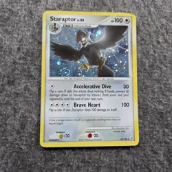 Pokemon TCG Staraptor 16/130 Diamond Pearl Rare Holo - Image 1