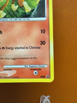 Chimchar - DP02 Diamond & Pearl Promo Pokemon - Holo -MP 2 Part swirl 1089 - Image 5