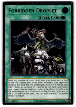 YUGIOH FORBIDDEN DROPLET ULTIMATE RARE NM OP16-EN003 - Image 3