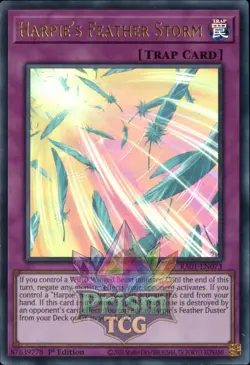 1st ed Harpie's Feather Storm ultra rare RA01-EN073 Yugioh - Image 1