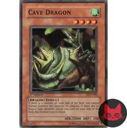 Yugioh Cave Dragon LOD-040 Common 1st Edition LP - Image 1