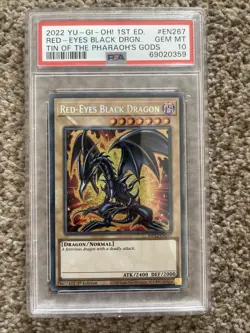 Yu-Gi-Oh Red-Eyes Black Dragon MP22-EN267 Secret Rare 1st Edition PSA 10 - Image 1