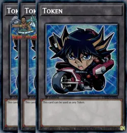 Yugioh! 3x Yusei Token L5DD-ENS04 Secret Rare 1st Ed NM - Image 1