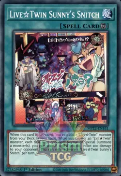 1st Ed Livea˜†Twin Sunny's Snitch MP22-EN161 Yugioh - Image 1