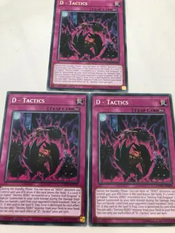 Yugioh D-Tactics DANE-EN069 Rare NM x3 Play Set - Image 1
