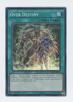 Yugioh Over Destiny DESO-EN015 Super Rare 1st Edition NM x3 Play Set - Image 1