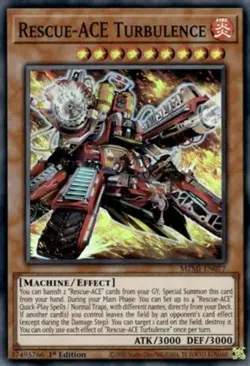 Rescue-ACE Turbulence - MZMI-EN077 - Super Rare - 1st Edition Near Mint Yugioh! - Image 1