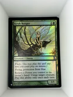 "Scryb Ranger " Magic The Gathering Card - Foil - Time Spiral Edition. M6 - Image 1