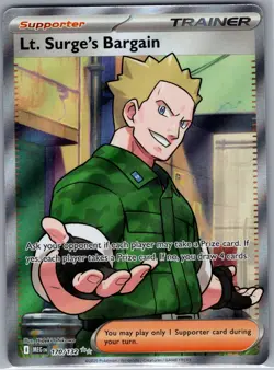 Lt. Surge's Bargain 170/132 ME01: Mega Evolution - Pokemon Card - NM - Image 1
