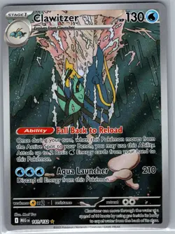 Clawitzer 141/132 ME01: Mega Evolution - Pokemon Card - NM - Image 1