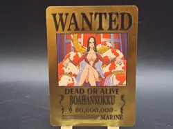 One Piece: Boa Hankokku- Wanted Marine Poster Gold Card - Image 1