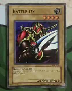 X 1 Battle Ox LP SDK-005 Yu-Gi-Oh Card - Image 1
