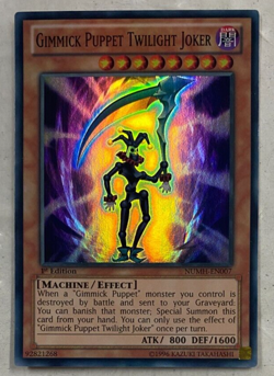 Yugioh Gimmick Puppet Twilight Joker Trading Card NUMH-EN007 1st Ed. Super Rare - Image 1