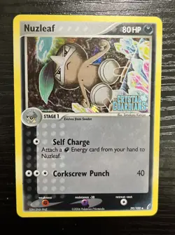 Nuzleaf 39/100 Crystal Guardians Reverse Holo Rare Pokemon Card - Image 1