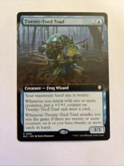 MTG Twenty-Toed Toad - Extended Art, NM-Mint, English Commander: Bloomburrow - Image 1