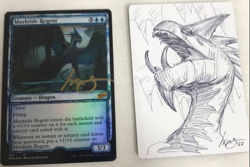 MTG Artist Proof AP Signed Murktide Regen Foil Rare - Image 2