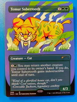 MTG 1x Temur Sabertooth # 308 Modern Secret Lair Drop Magic the Gathering x1 NM - Image 1