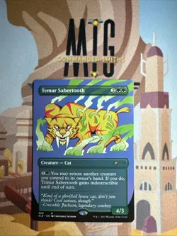 Temur Sabertooth 🔥 Extended NonFOIL 🔥 MTG LP Light Play Secret Lair (308) - Image 1
