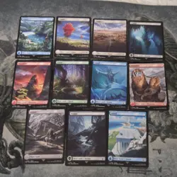 MTG Final Fantasy : Mix Full Art Basic Lands Lot ▪ 11 - Image 1