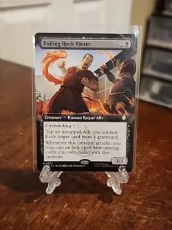 MTG Foil Boiling Rock Rioter (Extended Art) R Avatar: The Last Airbender 372 NM - Image 1