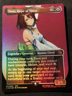 Yuna, Hope Of Spira - Foil - Borderless - FIN - MTG - EN - NM - 0404 - Image 1
